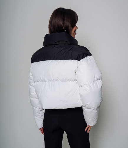 Ст.цена 1550руб.Куртка #КТ2308 (2), белый,чёрный