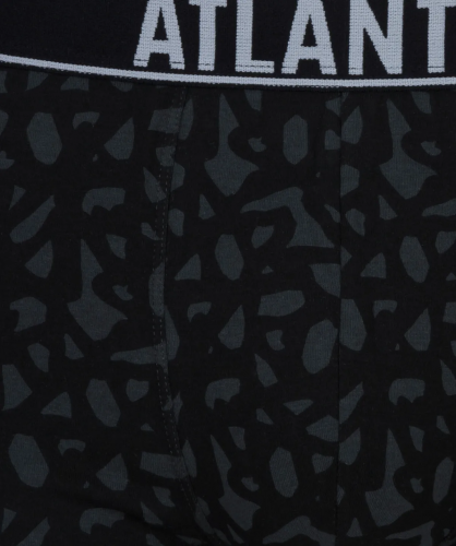 Мужские трусы шорты Atlantic, набор из 3 шт., хлопок, темный хаки + графит, 3MH-173