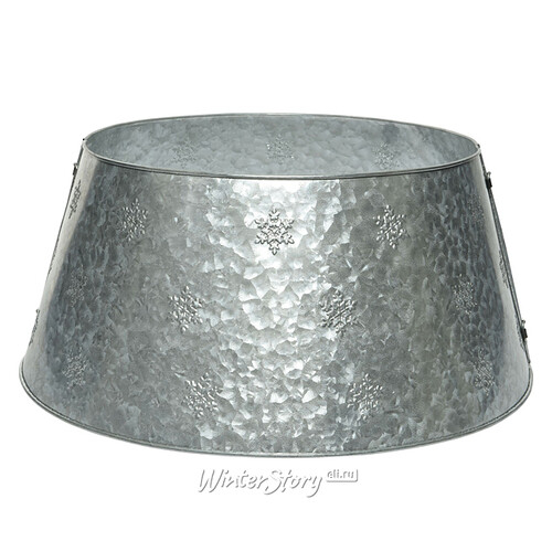 Металлическая корзина для елки Snowflakes: Silver 70*28 см, складная (Kaemingk)