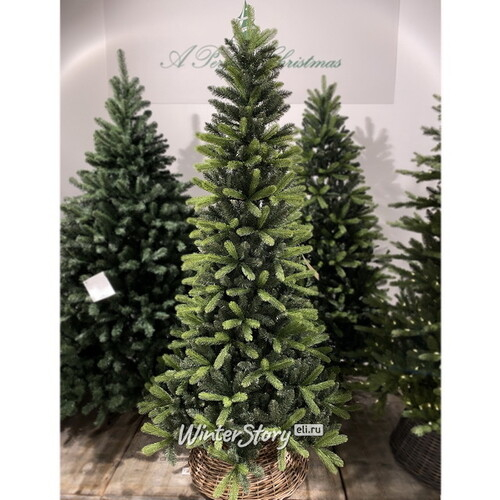 Искусственная стройная елка Юта 210 cм, ЛИТАЯ + ПВХ (A Perfect Christmas)