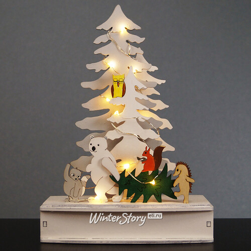 Новогодний светильник Веселые Друзья 24*17 см, 10 LED ламп, на батарейках (Star Trading (Svetlitsa))
