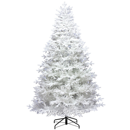 Искусственная белая елка Сапфир 185 см, ЛИТАЯ 100% (Царь Елка)