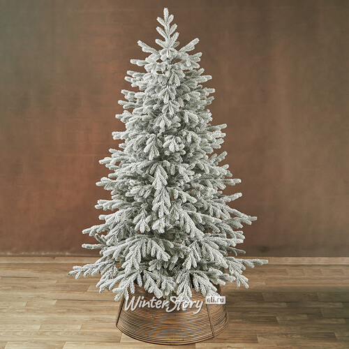 Искусственная елка Уральская заснеженная 120 см, ЛИТАЯ 100% (Max Christmas)