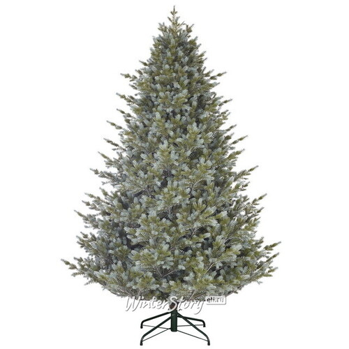Искусственная елка зелено-голубая Нижегородская 155 см, ЛИТАЯ 100% (Black Box)