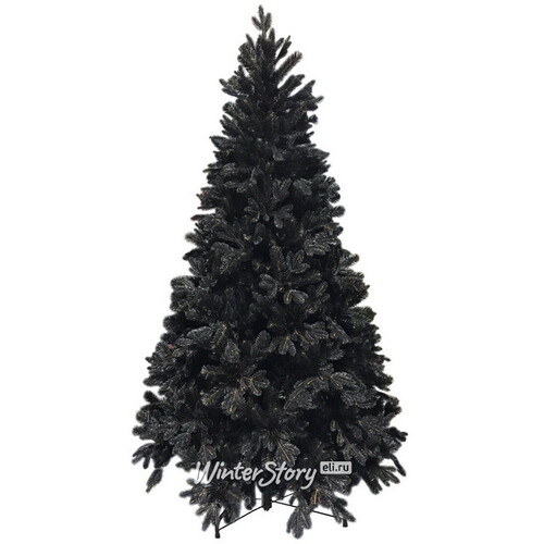 Черная искусственная елка Одри Black 120 см, ЛИТАЯ + ПВХ (GREEN TREES)