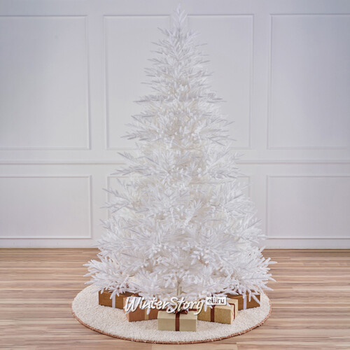 Искусственная белая елка Александрийская 150 см, ЛИТАЯ 100% (Max Christmas)