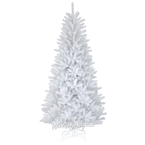 Искусственная белая елка Данхил 213 см, ПВХ, ветки шарнирные (National Tree Company)