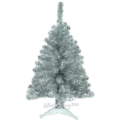 Искусственная серебряная елка Северное Сияние 90 см, фольга (MOROZCO)