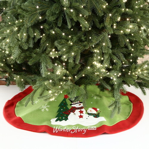 Юбка для елки Снеговики в Рождество 90 см (Kaemingk)