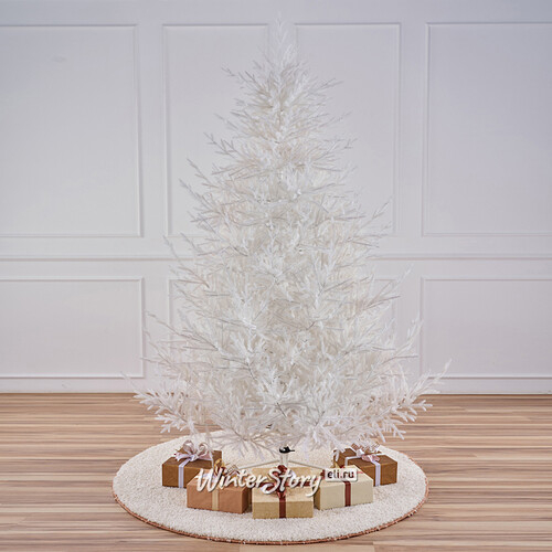 Искусственная белая елка Лесная Симфония 150 см, ЛИТАЯ 100% (Max Christmas)