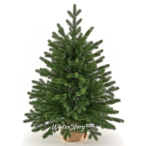 Настольная елка в мешочке Версальская 90 см, ЛИТАЯ 100% (Max Christmas)
