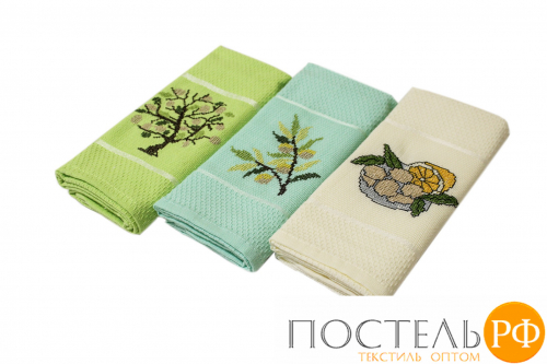 9337 Сал. METEOR вафель. в короб. 40*60 (3 шт.) KANAVICE OLIVE