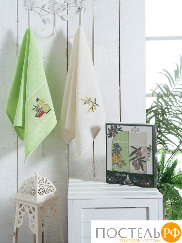9253 Сал. METEOR вафель. в короб. 40*60 (2 шт.) KANAVE OLIVE