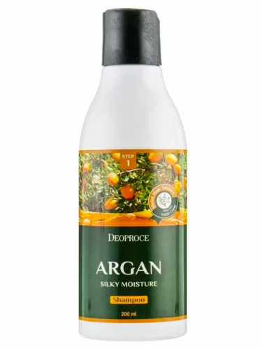 [DEOPROCE] Шампунь для волос увлажняющий МАСЛО АРГАНЫ Argan Silky Moisture Shampoo, 200 мл