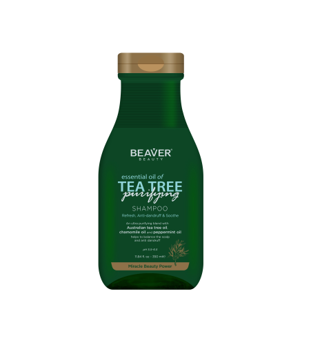 [BEAVER] Шампунь для волос МАСЛО ЧАЙНОГО ДЕРЕВА Essential Oil Of Tea Tree Purifying Shampoo, 350 мл