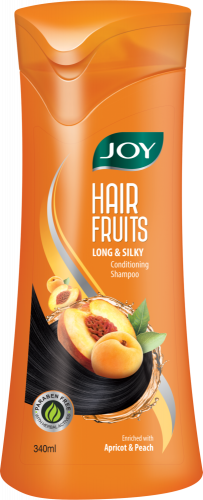 [JOY] Шампунь-кондиционер для волос ДЛИНА И ШЕЛК Joy Hair Fruits, 340 мл