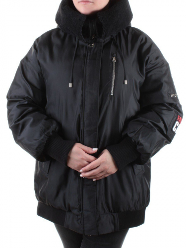 M-19009 BLACK Куртка демисезонная женская GASMAN размер S - 42 российский