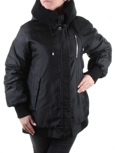 M-19009 BLACK Куртка демисезонная женская GASMAN размер S - 42 российский