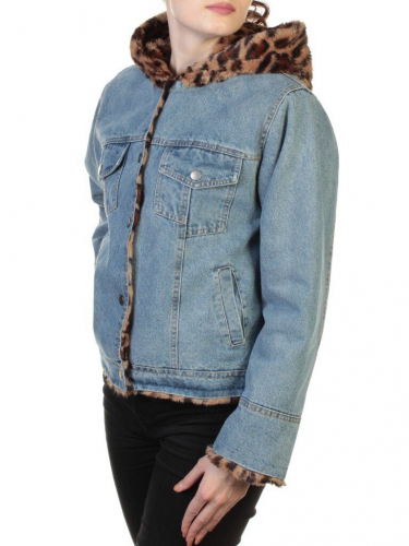 000 BLUE/BROWN Куртка джинсовая с плюшем Misifeer размер L - 46