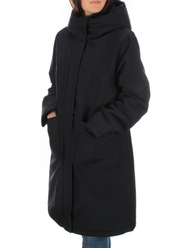 22313 DK. BLUE Пальто демисезонное женское (100 гр. синтепон) размер 48