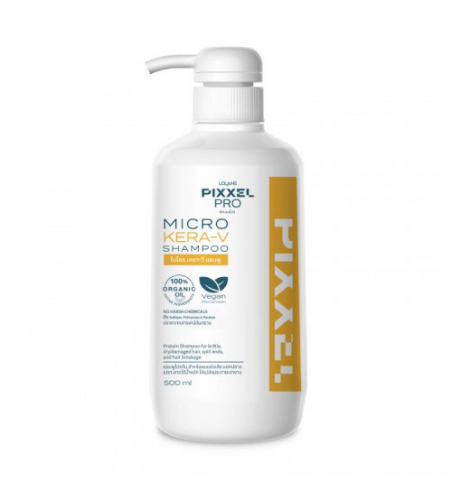 Шампунь концентрированный  для поврежденных волос от секущихся кончиков от Lolane Pixxel Pro Micro Kera-V Shampoo 500мл