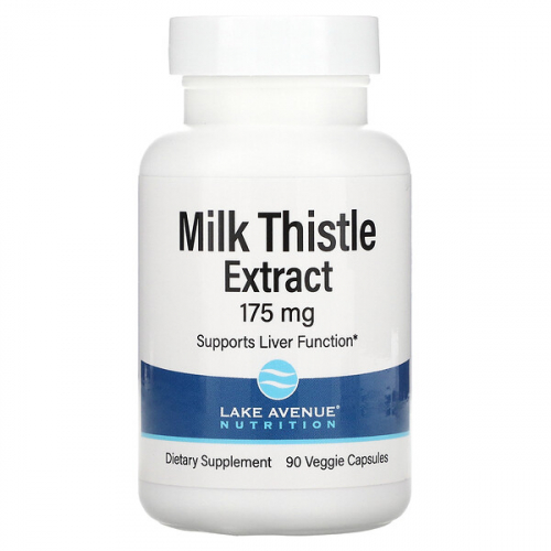 Lake Avenue Nutrition, экстракт расторопши, 175 мг, 90 растительных капсул