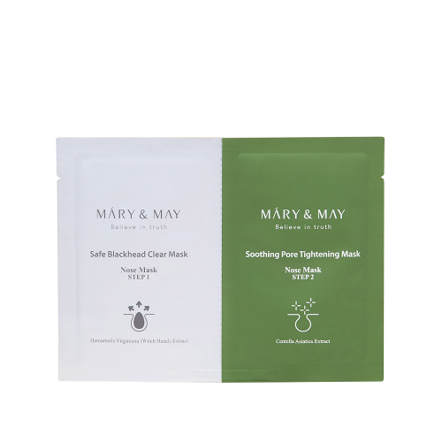 [MARY&MAY] НАБОР для удаления черных точек ПАТЧИ/ПАЛОЧКИ Daily Safe Black Head Clear Nose Mask, 7гр *10 шт, 20 шт