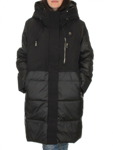C223 BLACK Куртка зимняя женская (200 гр. холлофайбера) размер 56