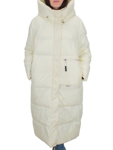 H-2210 WHITE Пальто зимнее женское (200 гр .холлофайбер) размер 54