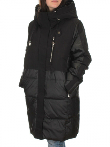 C223 BLACK Куртка зимняя женская (200 гр. холлофайбера) размер 56