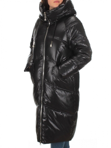 S8086 BLACK Пальто зимнее женское (200 гр. тинсулейт) размер 50