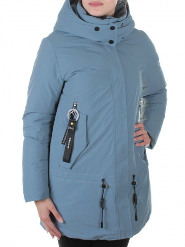 M9072 GRAY/LT.BLUE Пальто зимнее женское Snowpop размер M - 44 российский