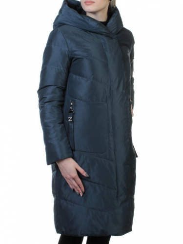 8033 DK. GRAY Пальто женское зимнее (био-пух) размер M - 44 российский