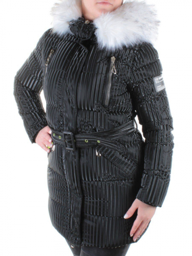 2037 BLACK Куртка зимняя облегченная женская Yixiangyuan размер M - 42/44 российский