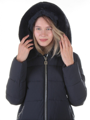 228 DK. BLUE Пальто женское зимнее Wisbeer размер 48