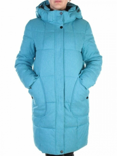 350 LT. BLUE Пальто женское зимнее (200 гр. холлофайбера) размер 44