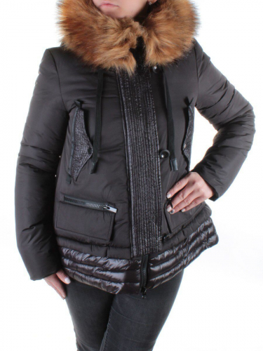 H1053 BLACK Куртка демисезонная женская Enovich размер M-44российский