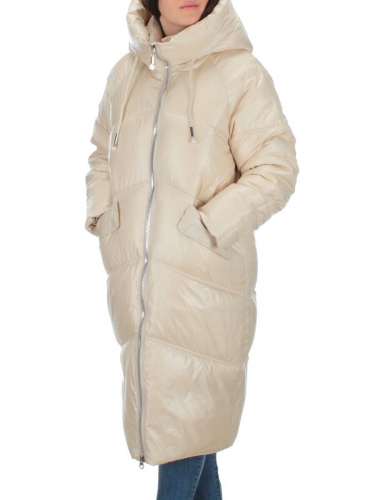 S8086 LT. BEIGE Пальто зимнее женское (200 гр. тинсулейт) размер 46