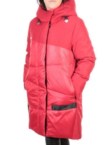 ZW-2127-C RED Пальто зимнее женское (верблюжья шерсть) BLACK LEOPARD размер 46 (идет на 48/50 российский)