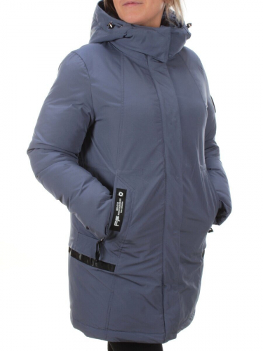 M2007 GRAY/LT. BLUE Пальто зимнее женское MARIA размер 48