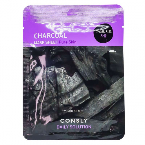 Маска для лица с углем Consly Charcoal