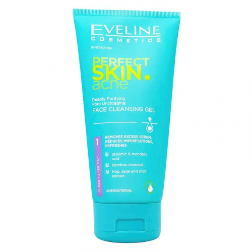Копия Глубоко очищающий гель для умывания Eveline Perfect Skin Acne, 150ml