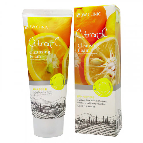 Пенка для умывания 3W Clinic Citron C, 100ml