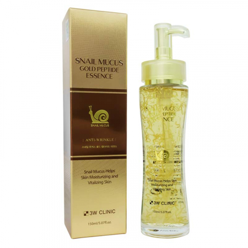 Эссенция для лица Snail Mucus Gold Peptide Essence 3W Clinic, 150ml