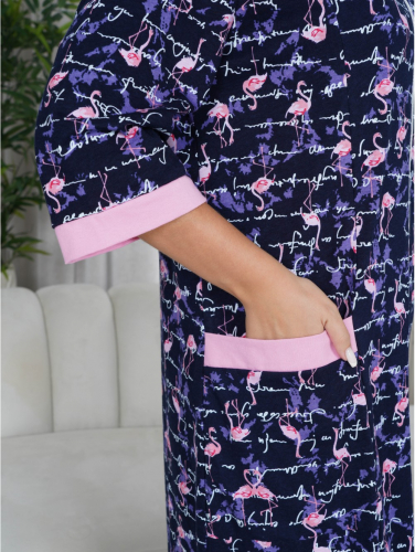 Марина халат женский (фламинго)