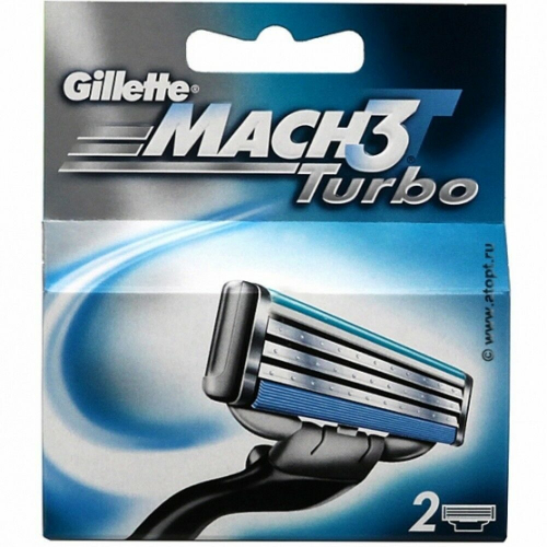 Сменные кассеты Gillette Mach3 Turbo (2 шт)