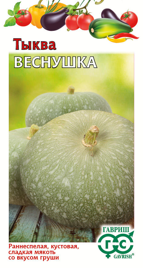 Тыква Веснушка 1 г ц/п Гавриш (07-3 кг) со вкусом груши, кустовая