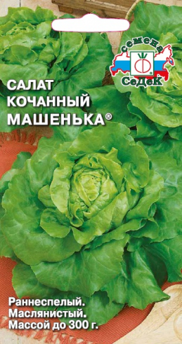 Салат Машенька 1 г ц/п Седек (кочанный, маслянистый)