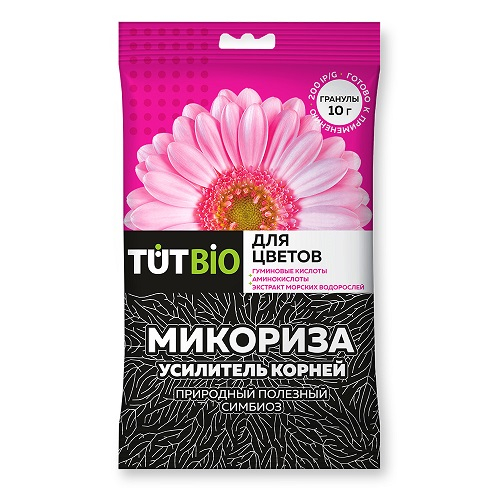 Микориза для ЦВЕТОВ ТУТБИО гранулы 10 г (биогриб) /50шт ТД ЛЕТТО
