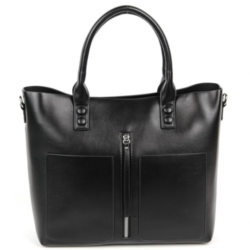 Женская сумка шоппер из эко кожи 75326-836 Блек